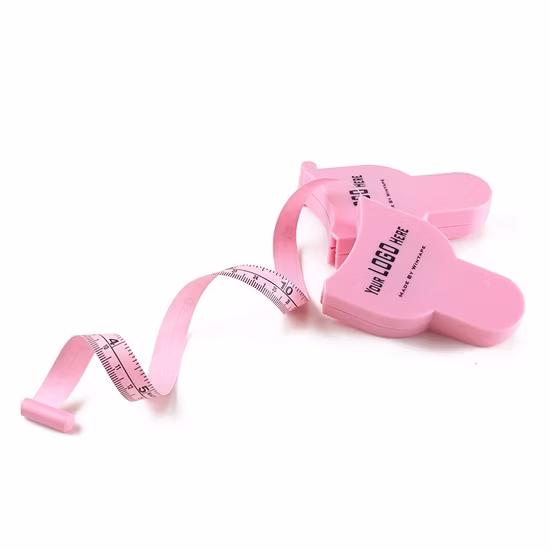Branded Your Logo Gym Clup Fashionable Pink Body Waist Tape Measure Fitness
