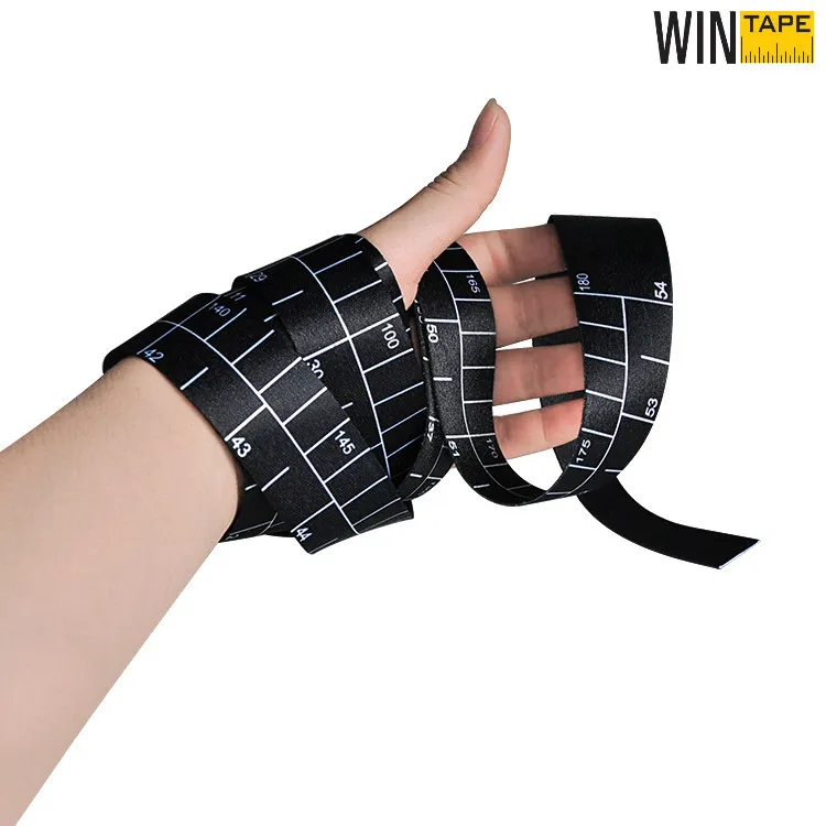 Soft Cool Black Polyester Ribbon Custom Measuring Band