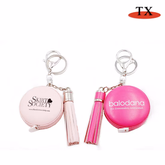 Square Leather Tapeline Keychain and Hand Tools Leather Tape